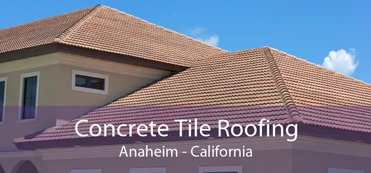 Concrete Tile Roofing Anaheim - California
