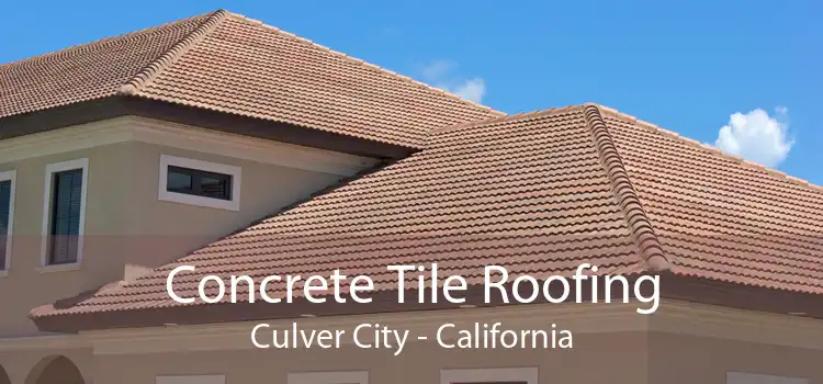 Concrete Tile Roofing Culver City - California
