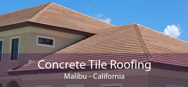 Concrete Tile Roofing Malibu - California