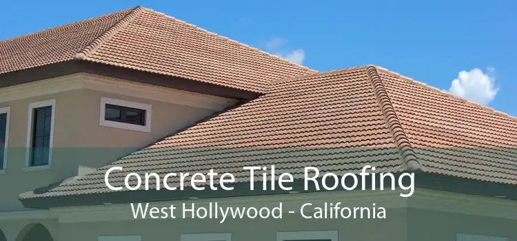Concrete Tile Roofing West Hollywood - California