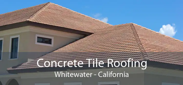 Concrete Tile Roofing Whitewater - California