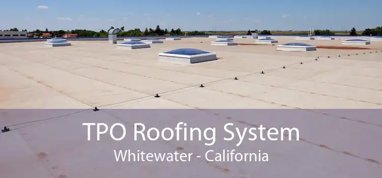 TPO Roofing System Whitewater - California